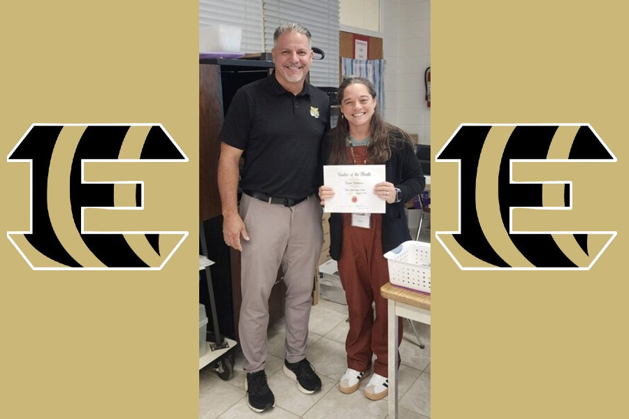 Photo: Ethel names Teacher of the Month