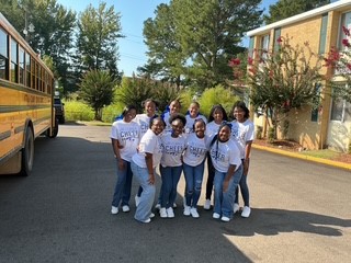 Photos: McAdams cheerleaders celebrate homecoming at local nursing home