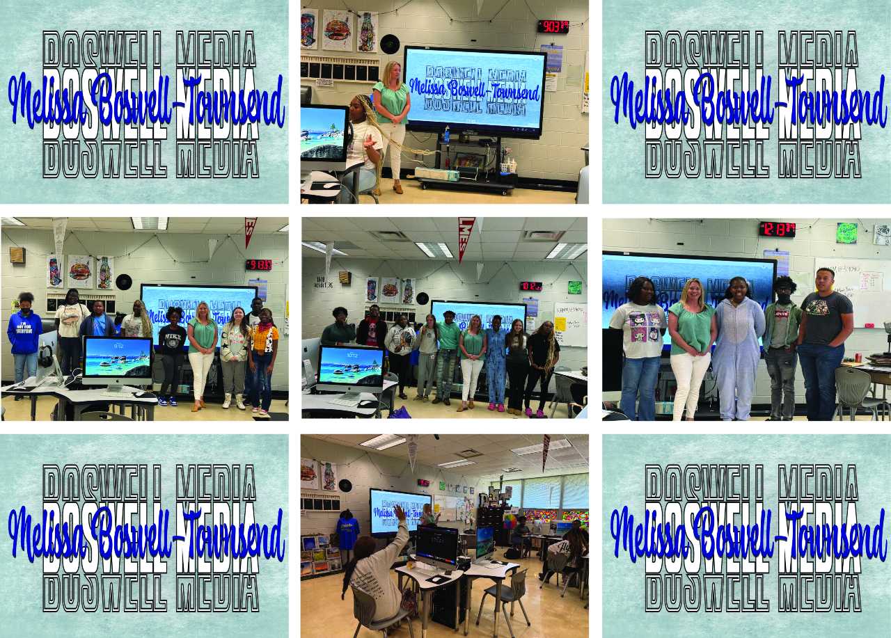 Boswell Media Manager speaks to Multimedia Students at Kosciusko-Attala Career Tech Center