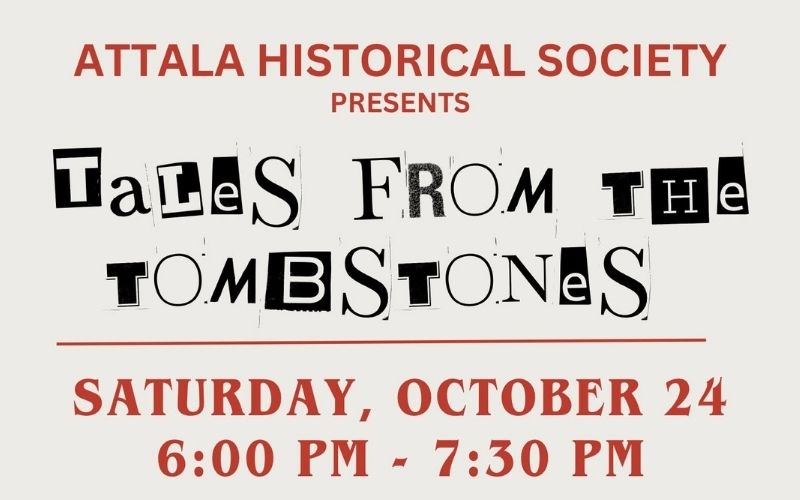 Tales from the Tombstones Program set for Oct. 24