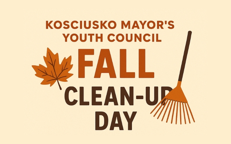 Kosciusko Mayor’s Youth Council to Host Fall Clean-Up Day Monday