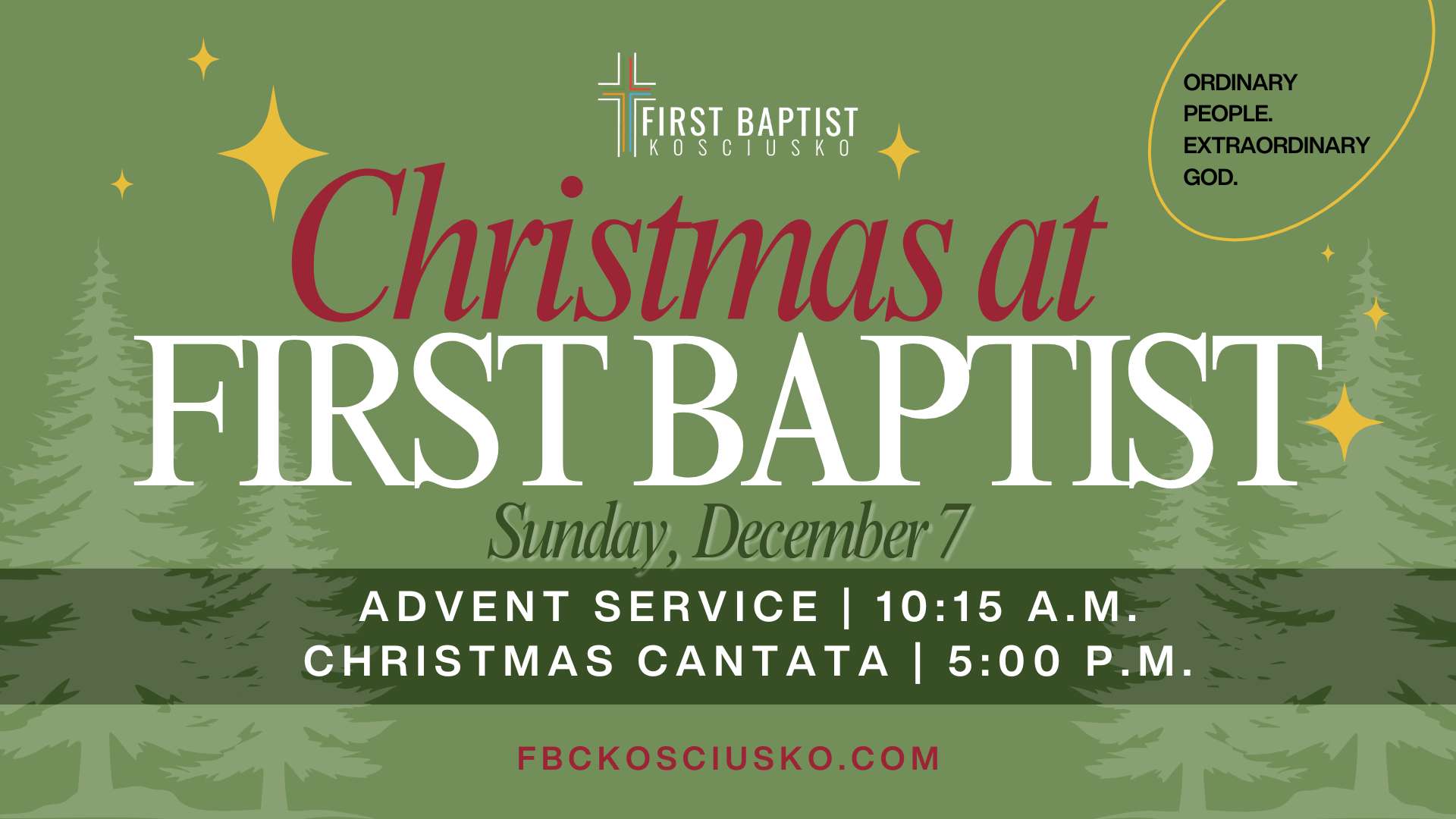 First Baptist Kosciusko Invites Community to Annual Christmas Cantata