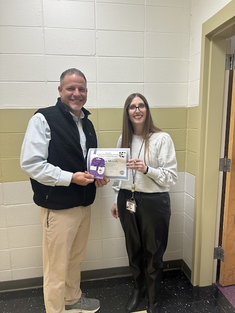 Photo: Ethel announces December Teacher of the Month