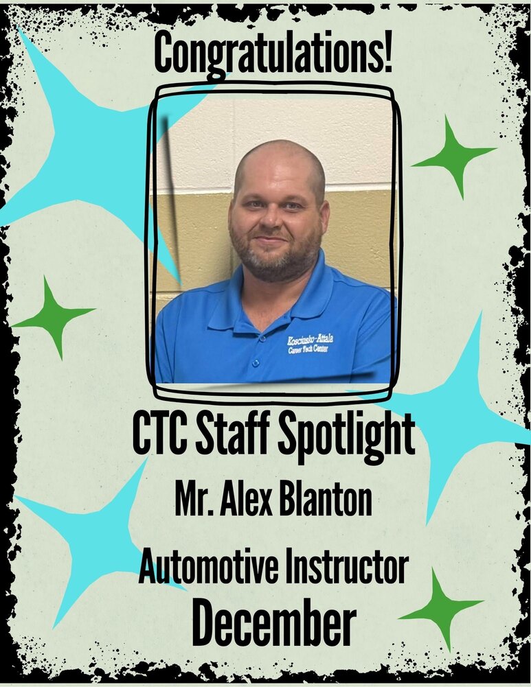 Kosciusko Attala Career Tech Center announces December staff highlight