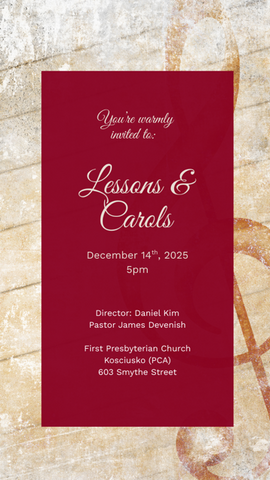 Kosciusko First Presbyterian Church to host Annual Lessons & Carols Service December 14