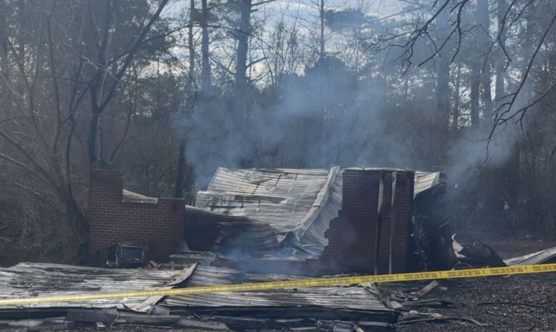 House Fire on Highway 43