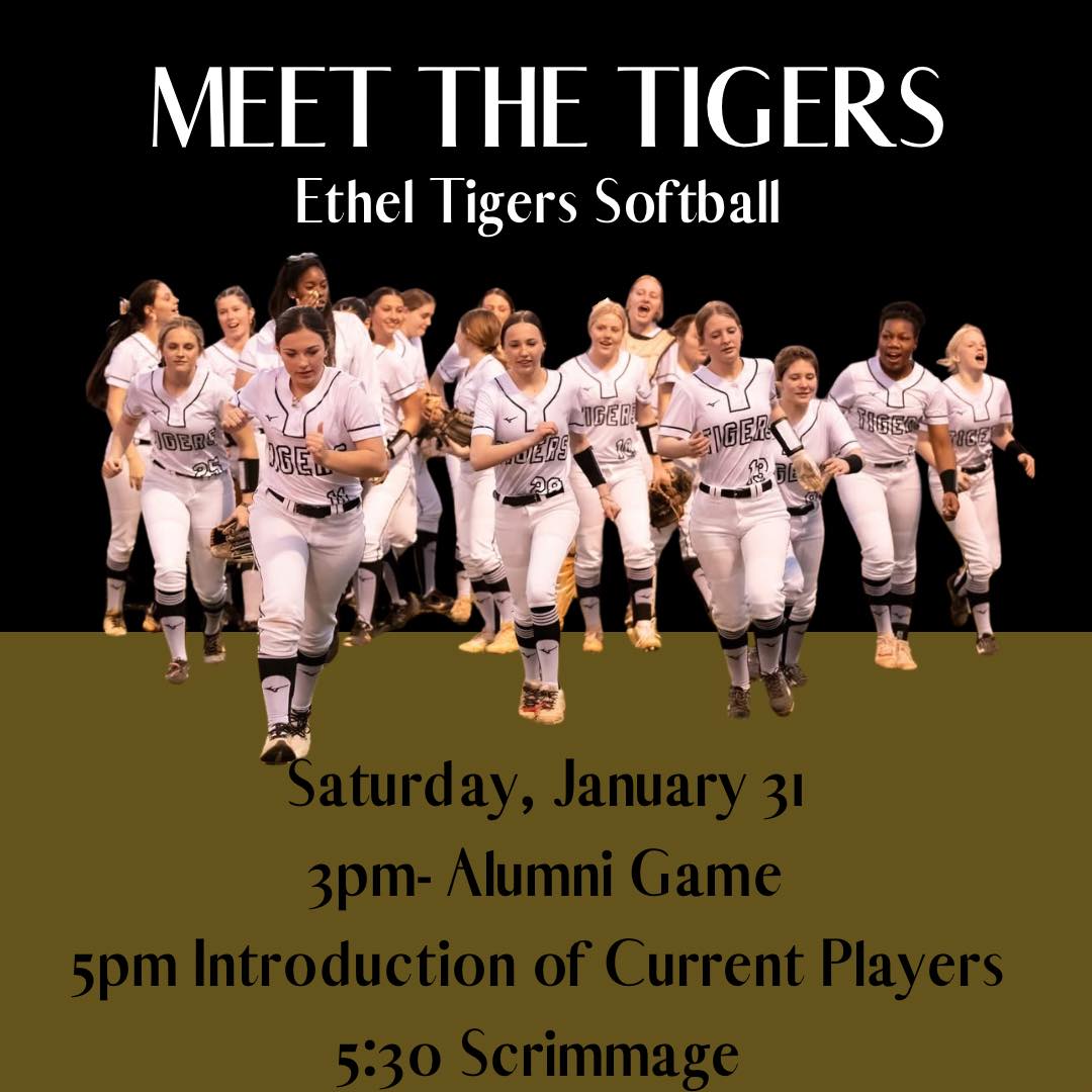 Ethel softball Meet the Tigers planned for Jan. 31