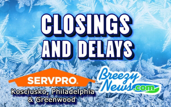 Closings and delays due to winter weather