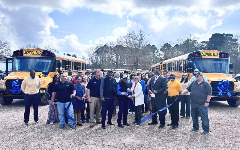 Photo Gallery: Leake County Celebrates Addition of Battery-Electric School Buses