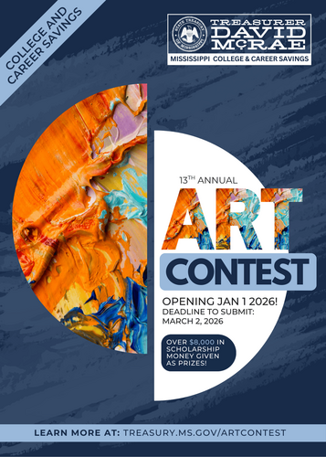 Deadline Approaching for 2026 Mississippi College Savings Art Contest