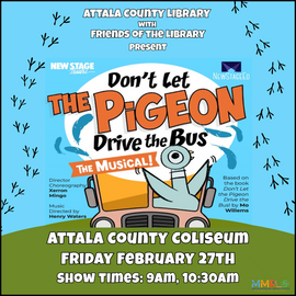New Stage Theatre to Bring “Don’t Let the Pigeon Drive the Bus” to Attala County