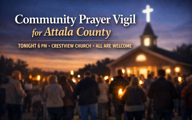 Happening today: Community Prayer Vigil – 6 pm at Crestview Church