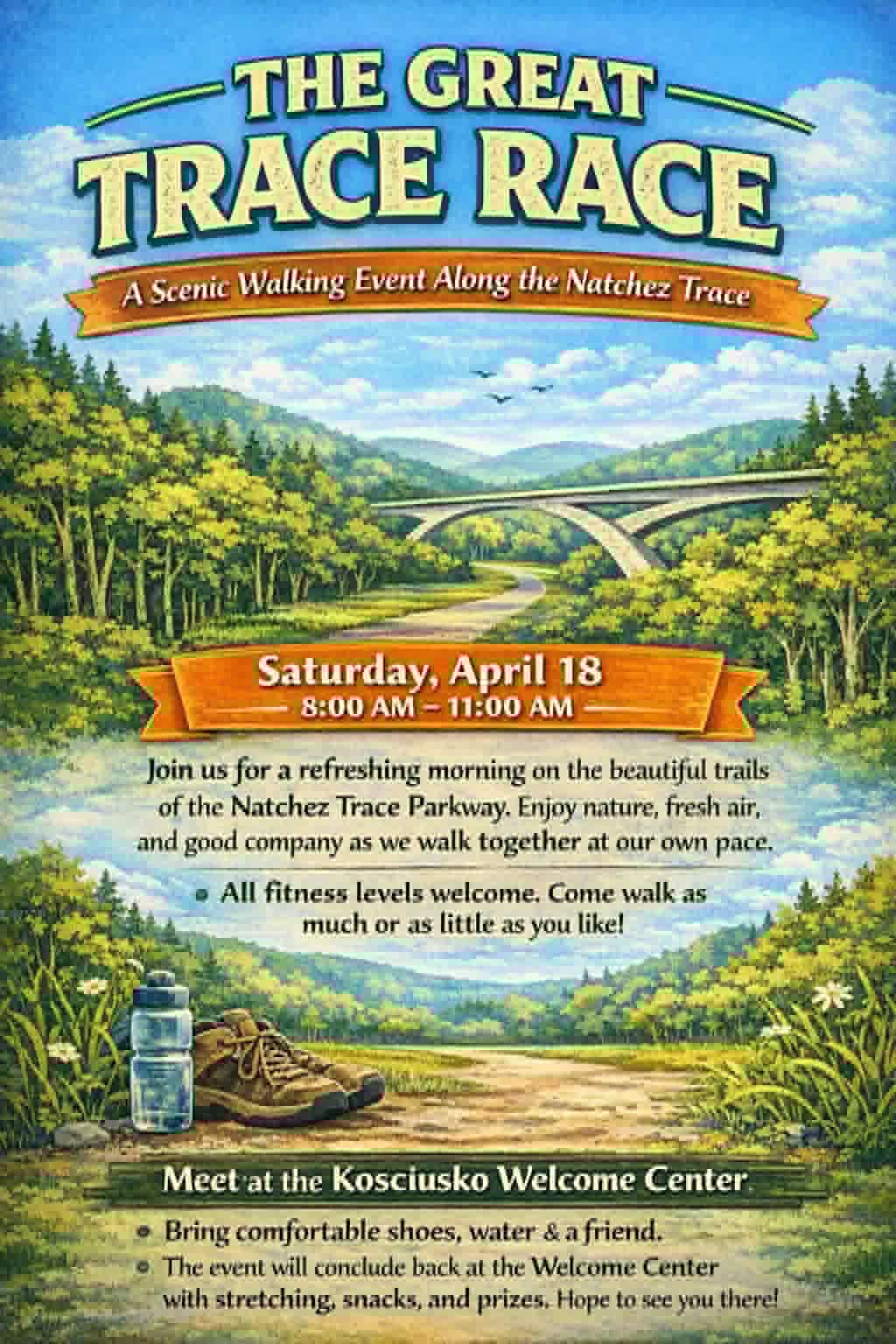 Community Invited to Take Part in The Great Trace Race April 18