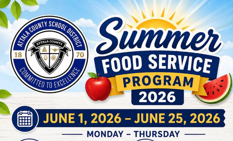 Attala County Schools to Provide Free Summer Meals for Students in June