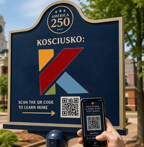 Historic QR Code Markers Coming to Kosciusko Through America 250 Grant