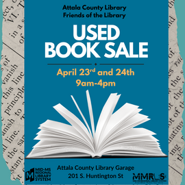 Happening today: Attala County Library Used Book Sale