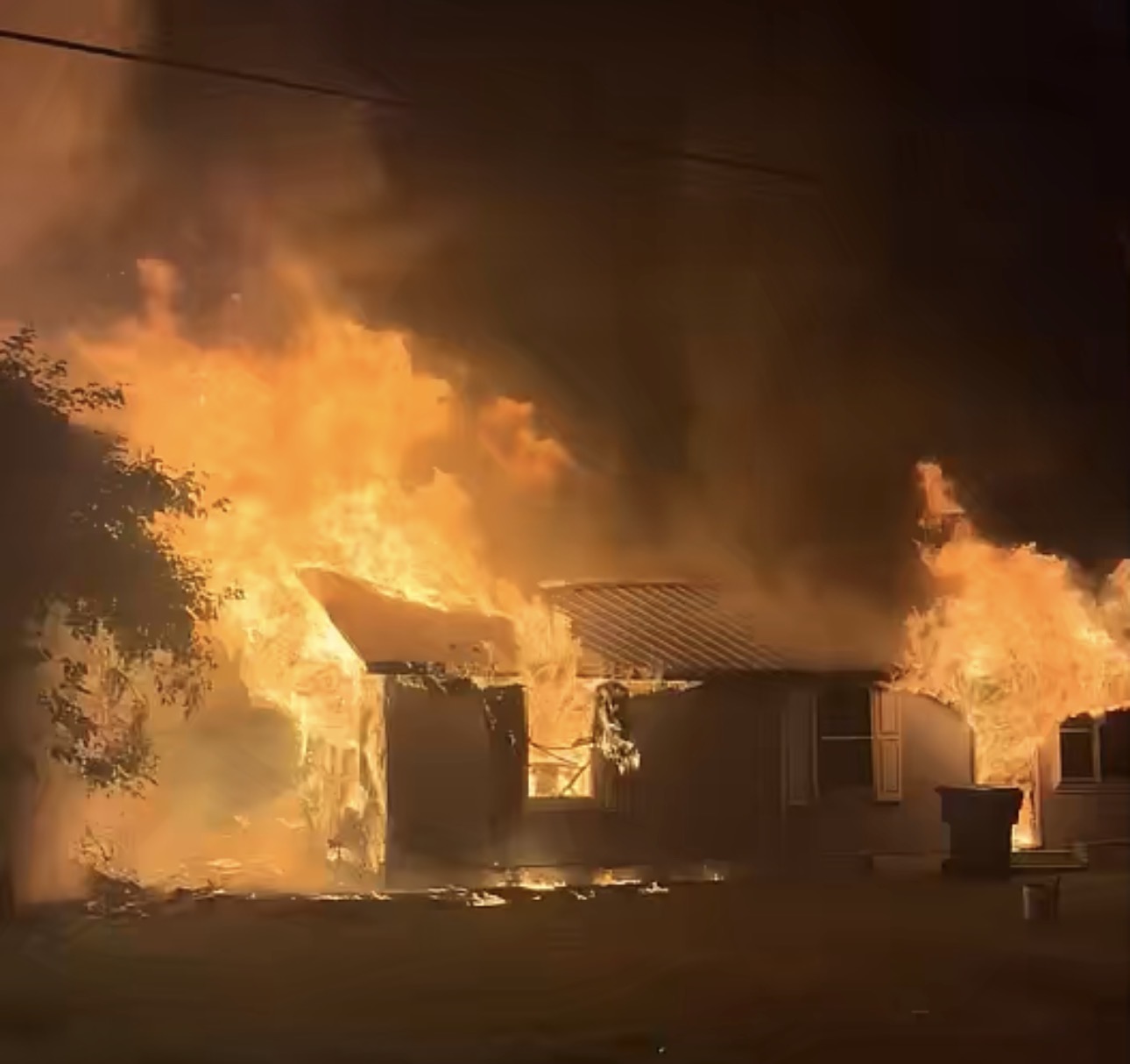 House and Church Destroyed in Fire Sunday Night in Kosciusko