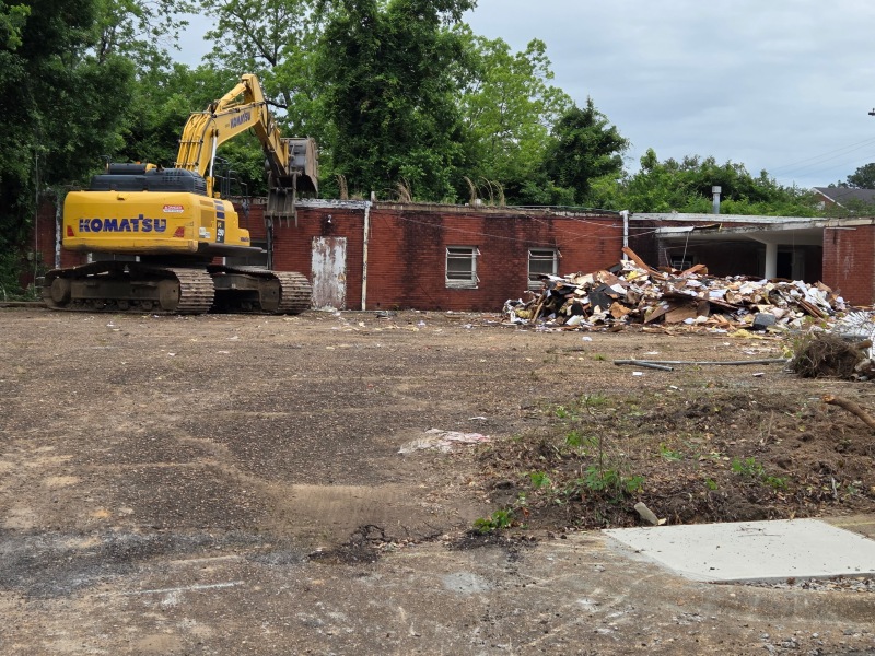 Old Attala County Jail Under Demolition