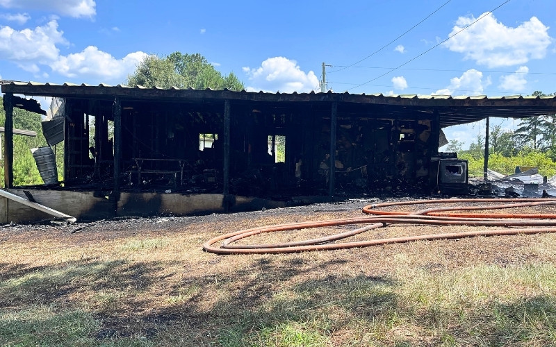 Attala County Home Destroyed in Fire Tuesday Afternoon