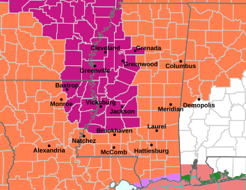 Heat Warning Now Covers Holmes and Carroll, Heat Advisory Elsewhere