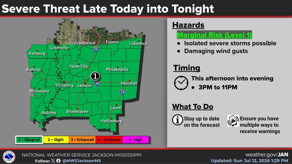 Storm Threat Continues in This Area Today