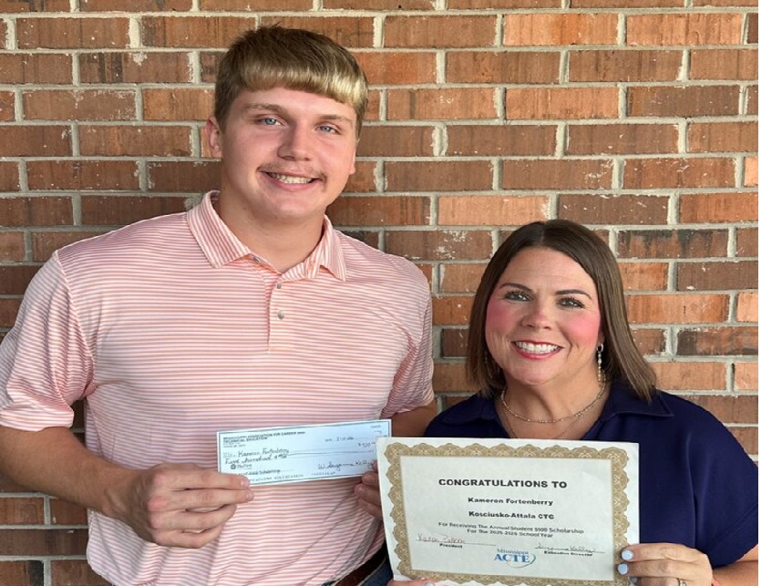 Ethel High School Graduate Kameron Fortenberry Named Mississippi ACTE Student of the Year