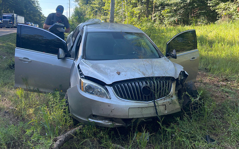 One Injured in Thursday Morning Crash Near Carmack