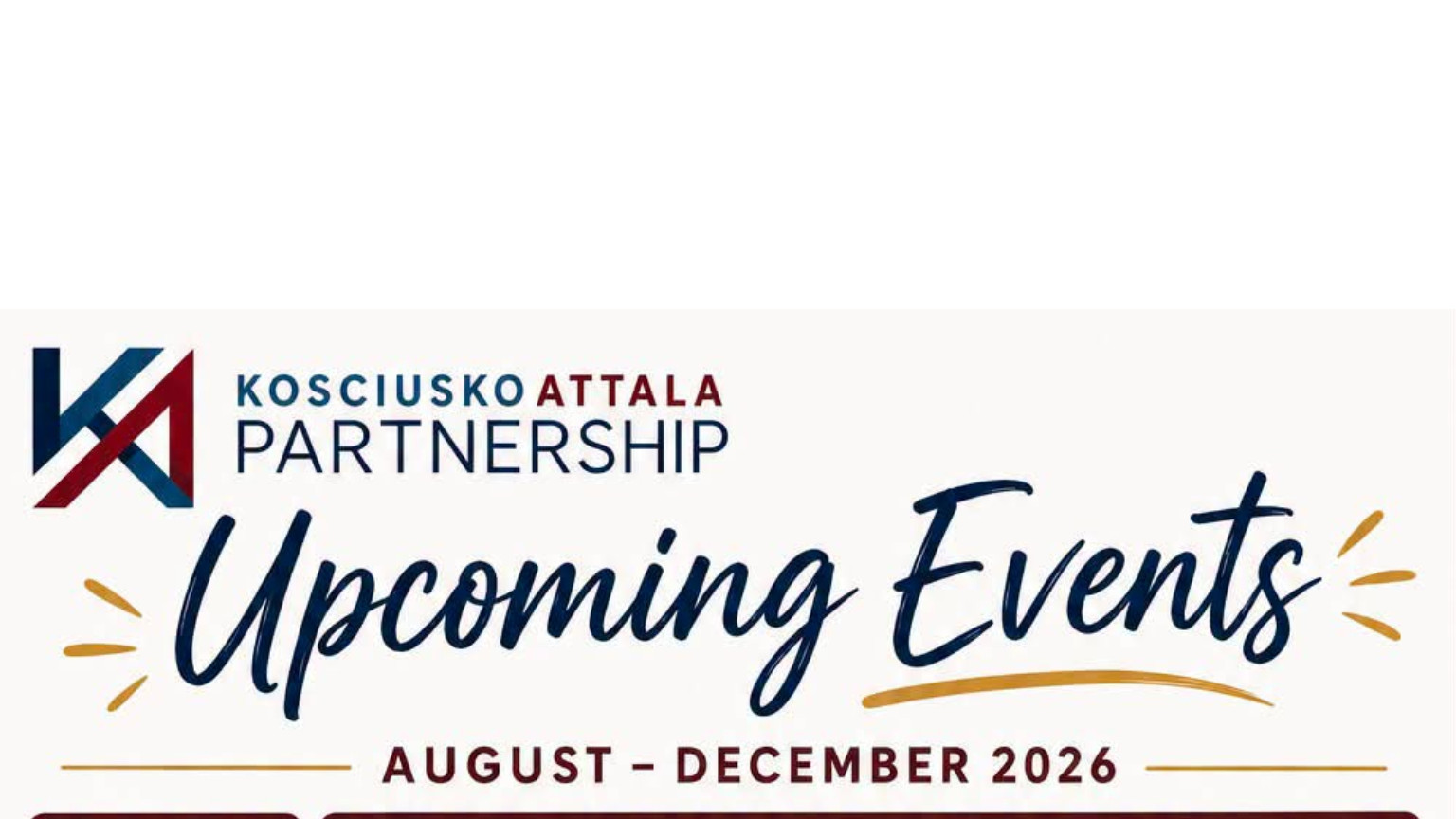 Kosciusko-Attala Partnership releases list of fall/holiday events