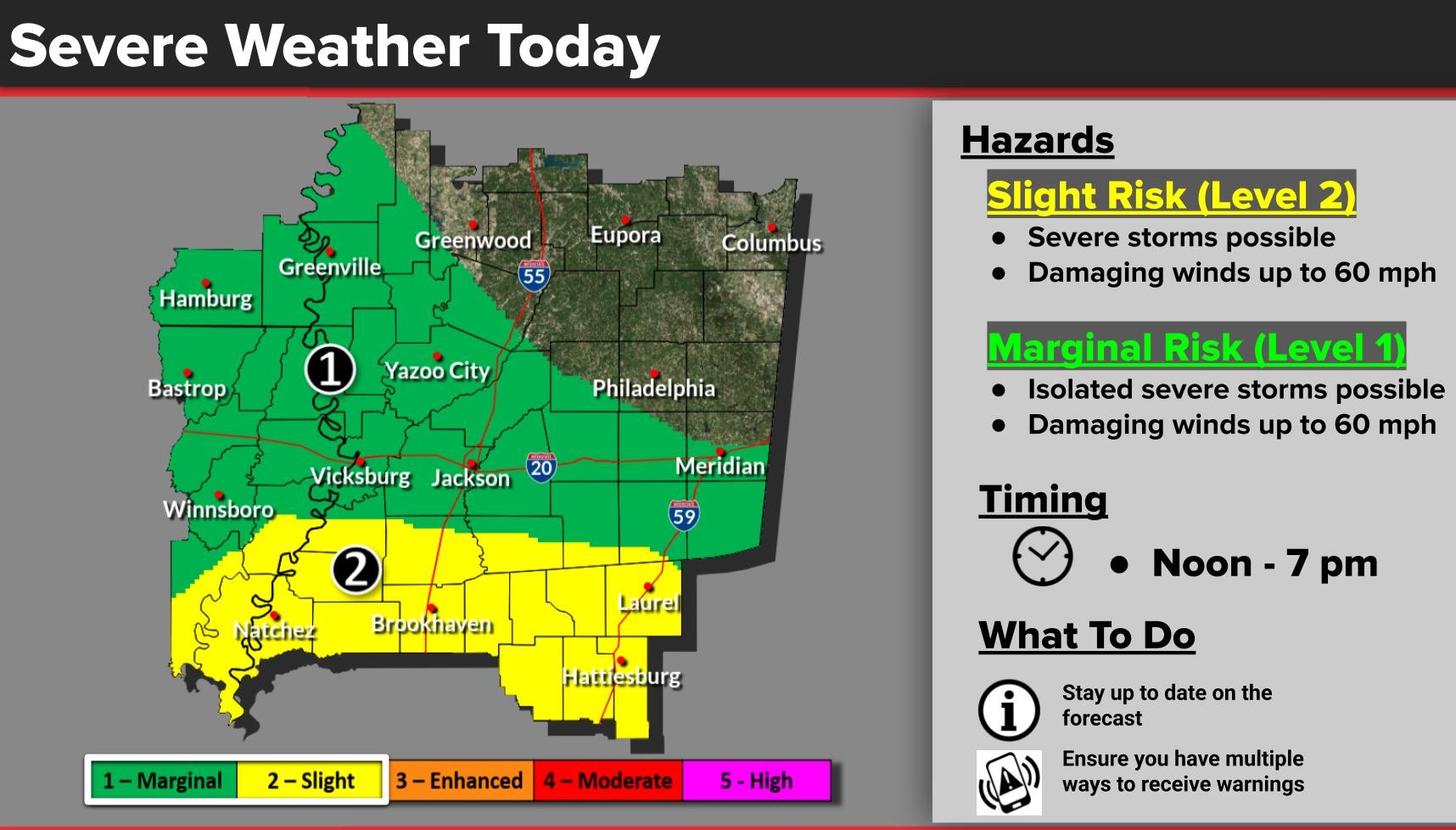 Less Heat Today But Storms Possible for Some