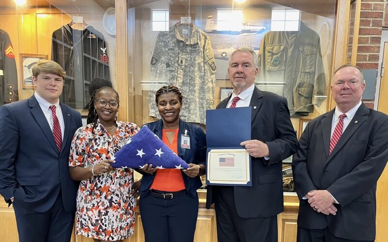 U.S. Capitol Flag Presented to Attala County Veterans Home