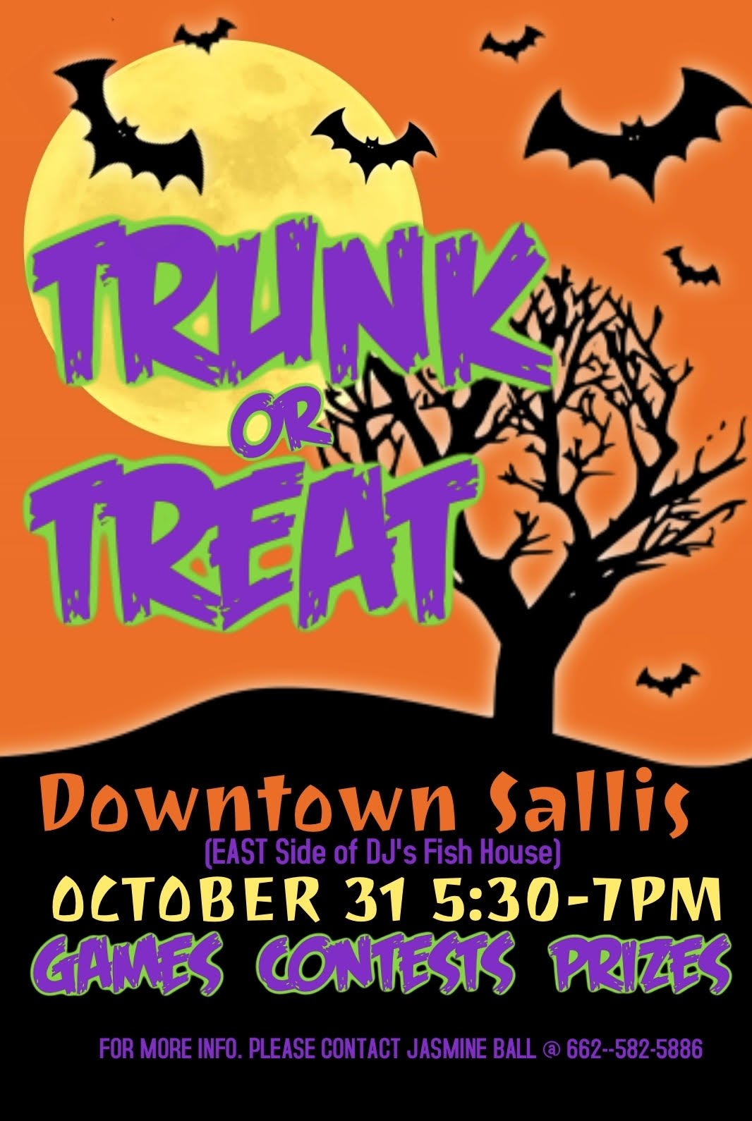 Town of Sallis announces Trunk or Treat
